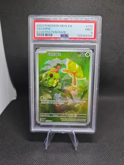 Pokemon Scarlet & Violet 151 Sv: Caterpie (172/165) Illustration Rare - PSA 9 - Image 1