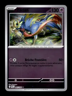 Carte Pokemon Zacian Reverse 045/094 Flammes Fantasmagoriques FR - Image 1