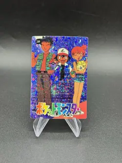 Ash Misty Brock Holo Pokemon Vintage Pocket Monsters Vending Prism Sticker 249 - Image 1