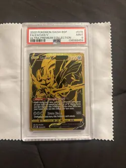 Pokemon Sword & Shield UPC Full Art Gold Zacian V Promo SWSH076 - PSA 9 MINT - Image 1