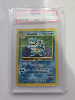 Blastoise 002/102 Pokemon Base Set Holo - PSA 4 - Image 1
