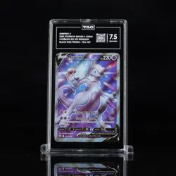 2022 Pokemon Sword & Shield Mewtwo V #SWSH229 Black Star Promo TAG 7.5 - Image 1
