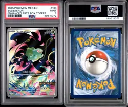 2025 POKEMON Mega Evolution - Box Topper - Bulbasaur Stamped Version - PSA 9 - Image 3