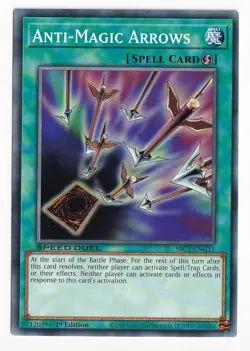 Yugioh! Anti-Magic Arrows - SBC1-ENG11 - Common - 1st Edition Near Mint, English - Image 1