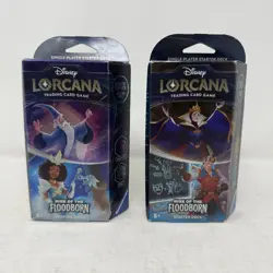 Disney Lorcana Rise of the Floodborn Starter Deck Set of 2 Brand New Sealed - Image 1