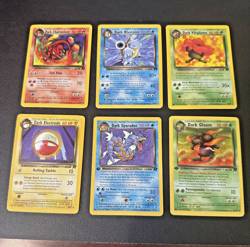 Vintage Team Rocket 1999 (6) Pokemon Card Lot - 1st Eds, Non-Holo Rares &More - Image 1