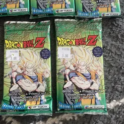 (5) Dragon Ball Z Series 4 Trading Cards - Sealed Booster Pack - ArtBox - Image 2