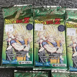 (5) Dragon Ball Z Series 4 Trading Cards - Sealed Booster Pack - ArtBox - Image 3