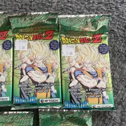 (5) Dragon Ball Z Series 4 Trading Cards - Sealed Booster Pack - ArtBox - Image 4
