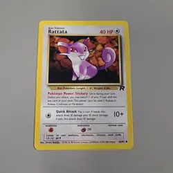 Pokemon TCG Rattata Team Rocket 66/82 Unlimited Regular Common Card WOTC - Image 1