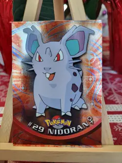 Topps Pokemon #29 Nidoran HOLO/FOIL CARD - TV Animation Edition, 1999, NM - Image 1