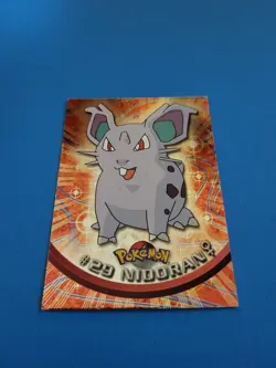 Topps Pokemon #29 Nidoran HOLO/FOIL CARD - TV Animation Edition, 1999, NM - Image 2