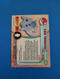 Topps Pokemon #29 Nidoran HOLO/FOIL CARD - TV Animation Edition, 1999, NM - Image 3