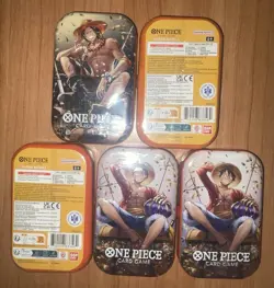 One Piece Card Game Tin Pack Set Vol.2 - Lot Of 5 - Monkey D Luffy Portgas D Ace - Image 2