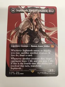 Magic the Gathering Final Fantasy - Sephiroth, Fabled SOLDIER Borderless #0382 - Image 1
