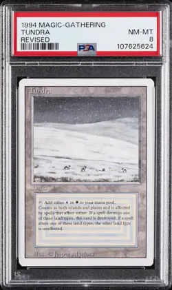 1994 MAGIC: THE GATHERING REVISED TUNDRA PSA 8 - Image 1