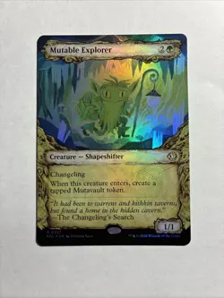 Mutable Explorer (Showcase) - Lorwyn Eclipsed Foil MTG Plus Bonus Rare!!! - Image 1