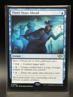 2024 Magic Outlaws Of Thunder Junction - #75 Three Steps Ahead Regular - NM - Image 1