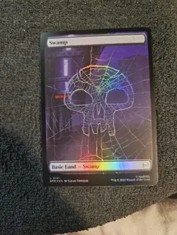 NM-Mint, English MTG Foil Swamp (0191) - Foil Marvel's Spider-Man Magic the Gath - Image 1