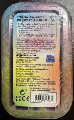 Pokemon Paldean Fates Mini Tin - Flamingo Sealed - Image 2
