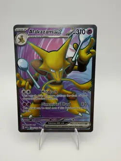 Pokemon TCG Alakazam EX Holo Ultra Rare Scarlet and Violet 151 - Image 1