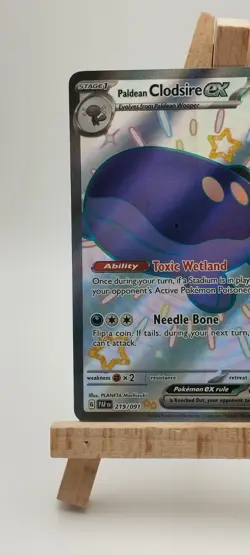 Pokemon TCG Paldean Clodsire ex 219/091 Scarlet & Violet Paldean Fates Holo R - Image 2