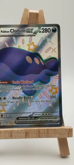Pokemon TCG Paldean Clodsire ex 219/091 Scarlet & Violet Paldean Fates Holo R - Image 3