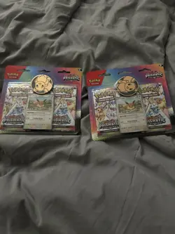 Pokemon TCG SV8.5 Prismatic Evolutions 2-Pack Blister Eevee Pokemon Day Sealed - Image 2