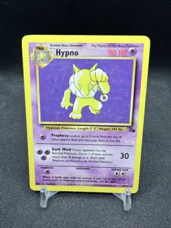 Hypno - 23/62 - Holo Rare Fossil Set 1999 - Pokemon Card Vintage WOTC LP - Image 1