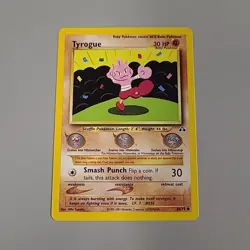 Tyrogue 66/75 Common Pokemon Neo Discovery Unlimited WOTC LP 2001 - Image 1