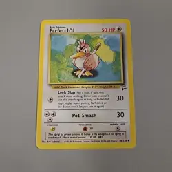 Pokemon TCG Farfetch'd Base Set 2 40/130 Regular Unlimited WOTC - Image 1
