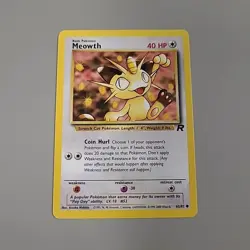 Pokemon TCG Meowth Team Rocket 62/82 Regular Unlimited Common LP - Image 1
