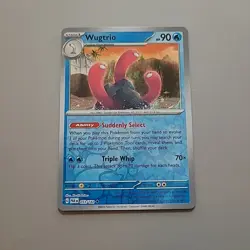 Pokemon TCG Wugtrio Paradox Rift 053/182 Reverse Holo NM - Image 1