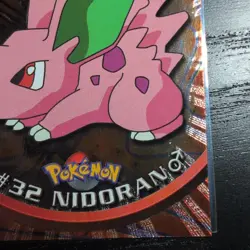 Nidoran #32 Foil Holo Card - Pokemon Topps TV Animation Black Logo MP - Image 3