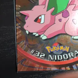 Nidoran #32 Foil Holo Card - Pokemon Topps TV Animation Black Logo MP - Image 5