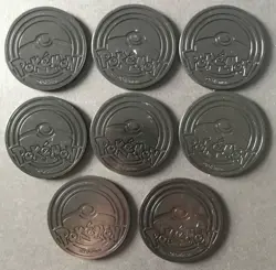 8 X Pokemon Large Coins Coin Tokens Shiny Pikachu Mega Venusaur Blastoise Mew - Image 5