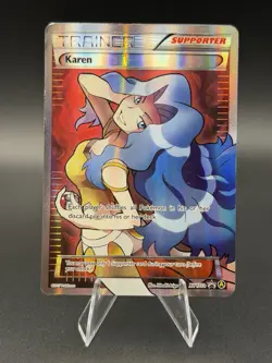 2017 POKEMON KAREN FULL ART TRAINER ULTRA RARE ALTERNATE ART PROMO XY177A - Image 1