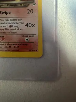 Dark Typhlosion Holo Rare 10/105 1st Edition Neo Destiny WOTC Vintage Pokemon - Image 5