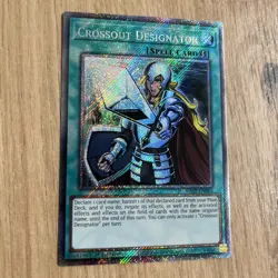 RA02-EN063 "Crossout Designator" Platinum Secret Rare YuGiOh! NEW - Image 2