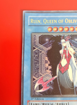 Yu-Gi-Oh! Ruin, Queen of Oblivion (SOI-EN034) ULTIMATE RARE, 1st EDITION, LP - Image 5