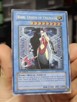 Yugioh Ruin, Queen of Oblivion SOI-EN034 Ultimate Rare 1st Ed NM/LP - Image 1