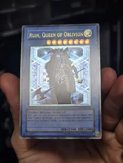 Yugioh Ruin, Queen of Oblivion SOI-EN034 Ultimate Rare 1st Ed NM/LP - Image 3