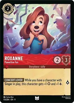 Disney Lorcana Roxanne - Powerline Fan U Fabled 113/204 NM - Image 1