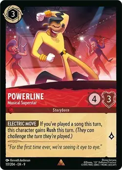 Disney Lorcana Powerline - Musical Superstar Rare Fabled #117/204 NM - Image 1