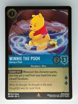 Disney Lorcana Winnie the Pooh - Having a Think | FOIL | Fabled #159/204 NM - Image 1