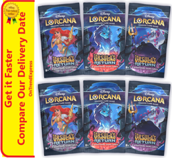 6 x Disney Lorcana TCG Ursula's Return Booster Pack NEW - Image 1