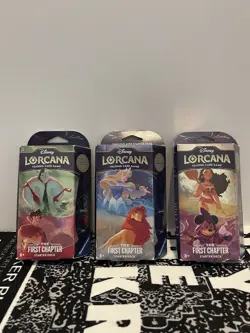 Disney Lorcana TCG, The First Chapter, Complete Set x3 Starter Decks, Booster - Image 1