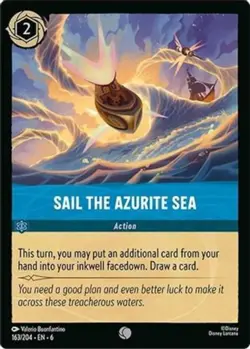 4x Sail the Azurite Sea - 163/204 - Common NM-Mint Disney Lorcana: Azurite Sea L - Image 1