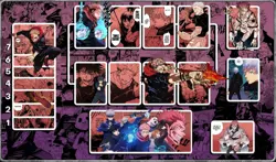 UA Card Jujutsu Kaisen Union Arena Purple mat Gaming Playmat Deskmat Mousepad - Image 1