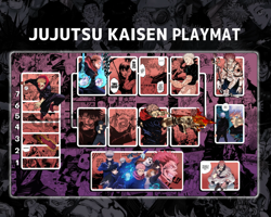 UA Card Jujutsu Kaisen Union Arena Purple mat Gaming Playmat Deskmat Mousepad - Image 2